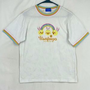 Tokyo Disney Resort Womens Small T-Shirt White Easter Funfair Usapiyo Bunny Chic
